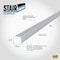 M-D Building Products Building Products 1-1/8'' X 1-1/8'' X 36'' Silver Aluminum Stair Edging w/ Screw Nails 78022 - alternate 5