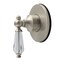 Kingston Brass Single-Handle Six-Way Diverter Valve with Round Trim Kit, Brushed Nickel KS4038WLL - alternate 1