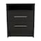 Homeroots Two Piece Black and Gray Bedroom Set 530261 - alternate 12