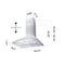 Wrightmaster 30 in. Wall Mount 450 CFM Ductless Range Hood Vent for Kitchen Hood in Stainless Steel ZR-75206P - alternate 9