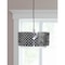 Homeroots Charcoal Black And White Drum Metal Dimmable Chandelier With Black Shades 611335 - alternate 1