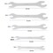 Neiko Super Thin Wrench Set SAE, 3-4mm Thick, 5 Piece 03580A - alternate 6