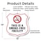 Signmission No Smoking Shield Label Set This Is A Sm, 18 Inch X 18 Inch, Plastic Sign SHI-P-18-399 - alternate 6
