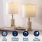 Jonathan Y Amner 20.5" Glass Modern Contemporary Fillable Glass LED Table Lamp, Brass Gold, 2PK JYL8508B-SET2 - alternate 8