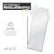 Anzzi Ember Series 74x 34in Framed Arch Fixed Shower Screen Door, Brushed Gold, 8mm Tempered Clear Glass SD-AZ18-01BG - alternate 18