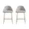 Manhattan Comfort Gracie Counter Stool  in Stone and Gold - Set of 2 2-CS019-GST - alternate 7