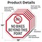 Signmission No Bikes Beyond This Point, 10 inch X 10 inch, Aluminum Metal Signs, 5PK OC-A-5Pack-10-75 - alternate 6