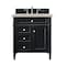James Martin Vanities Brittany 30" Single Vanity, Black Onyx, w/ 3 CM Siberian Silestone Top 650-V30-BKO-3SFR - alternate 1