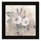 Homeroots Transitional Blooms I 1 Black Framed Print Wall Art 415898 - alternate 1