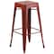 Flash Furniture 30" High Backless Distressed Red Metal Barstool ET-BT3503-30-RD-GG - alternate 8