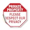 Signmission Private Property Please Respect Our, 10 Inch X 10 Inch, Vinyl Decal OC-D-10-149 - alternate 1