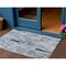 Homeroots 3' X 5' Blue And Gray Striped Washable Indoor Outdoor Area Rug 615512 - alternate 1