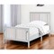 Homeroots Gray And White Reversible Solid Wood Twin Bed Frame 530216 - alternate 3