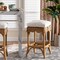 Bali & Pari Muy Bohemian Scallop Honey Rattan Counter Stool 252-13663-ZORO - alternate 9
