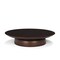 Homeroots 16in Brown Solid Wood Hand Finished Round Vanity Tray 731281 - alternate 1