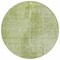 Homeroots 8' Sage And Green Round Abstract Washable Indoor Outdoor Area Rug 587298 - alternate 8