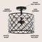 Jonathan Y Gabrielle 14.5" Crystal/Metal LED Semi-Flush Mount, Oil Rubbed Bronze JYL9023A - alternate 10