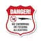 Signmission Alligator Warning Shield Sign Danger! No, 12 Inch X 12 Inch, Plastic Sign SHI-P-12-356 - alternate 1