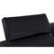 Homeroots 179" Black Top Grain Leather Reclining Metal USB Sofa 720319 - alternate 6