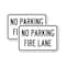 Signmission Pavement Stencil No Parking Fire Lane, 18'' X 24'' 2 Signs, Heavy Gauge Aluminum, 2PK A-1824-2PACK-24610 - alternate 1