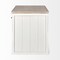 Homeroots White And Brown Two Tone Wooden Kitchen Island With 3 Drawers 380616 - alternate 7