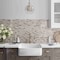 Apollo Tile Beige 12x12 Crema Marfil Emperador Dark Marble Floor and Wall Mosaic Tile 4.83 sqft/case, 5PK APLKB88P30A - alternate 12