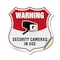 Signmission Video Surveillance Shield Sign Warning S, 18 Inch X 18 Inch, Vinyl Decal SHI-D-18-468 - alternate 1