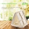 Ecoquality 10 x 8.3 x 0.9 Inch 5-Compartment Sugarcane Fiber Disposable Cafeteria Serving Tray, 100PK EQ5COMPLUNCH-100 - alternate 6