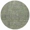 Homeroots 8' Fern Green And Gray Round Southwestern Washable Indoor Outdoor Area Rug 587046 - alternate 8
