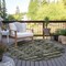 Homeroots 8' Black Taupe And Beige Round Moroccan Washable Indoor Outdoor Area Rug 577183 - alternate 6