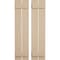 Ekena Millwork Rustic Two Board Spaced Board-n-Batten Sandblasted Faux Wood Shutters, 11 1/2W x 36H, PR SHUBSS11X36SDPR - alternate 1