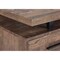 Homeroots 60" Brown and Black With Three Drawers 333517 - alternate 10