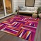 Homeroots 5' X 8' Red Purple And Copper Geometric Washable Indoor Outdoor Area Rug 598257 - alternate 8