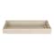 Homeroots 16in Cream Wood and Vinyl Faux Shagreen Serving Tray With Gold Handles 518597 - alternate 5