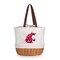 Picnic Time Family Of Brands NCAA Washington State Cougars Coronado Canvas and Willow Basket Tote - Picnic Bag 203-00-187-634-0 - alternate 1