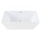 Kingston Brass 59" Acrylic Rectangular Double Ended Freestanding Tub with Drain, Glossy White/Polished Nickel VTSQ593223C416 - alternate 1