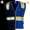 Dome75 Hi-Vis Safety Vest SM/MD Class Non-ANSI/Enhanced Visibility , Zipper 6 Pockets, 2 Mic Tab DV2183 - alternate 4