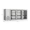 Koolmore 72in Commercial Back Bar Cooler in Silver With Side Condenser and LED Lighting, 18 Cu. Ft Capacity KM-BC-3GD-SCSS - alternate 8