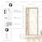 Vdomdoors Exterior Prehung uPVC Door Frosted Glass, Manux 8002 White Silk, W30+14" x H80+14", Left Inswing MANUX8002EXD-WS-W30+14 x H80+14-LH - alternate 8