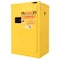 Securall Flammable Storage Cabinet, 12 Gallon, 1 Shelves, 24 in W x 37 in H x 18 in D, Yellow A305 - alternate 1