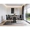 Homeroots Set of Four Black and Silver Faux Leather and Metal Dining Side Chairs, 4PK 719655 - alternate 5