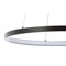 Jonathan Y Brice 15.75" Modern Contemporary Metal Round Integrated LED Pendant, Matte Black JYL7202A - alternate 13