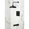 Kingston Brass Single-Handle Pressure Balanced Tub and Shower Faucet, Matte Black KB6140NDL - alternate 4