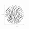 Homeroots 30" X 30" Black Metal Circle Abstract Hanging Dimensional Sculpture 569442 - alternate 8