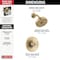 Delta Trinsic H2O Shower Trim 1L T14258-CZ - alternate 4