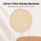 Leisuremod Euston Velvet Dining Chair with Woven Rattan Backrest & Stainless Frame, 2PK ECW17BR2 - alternate 8