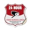 Signmission 24 Hour Surveillance Shield Sign Video S, 12 Inch X 12 Inch, Vinyl Decal SHI-D-12-348 - alternate 1