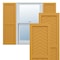 Ekena Millwork True Fit PVC Two Panel Chevron Modern Style Fixed Mount Shutters, Turmeric, 18W x 44H, PR TFP101CV18X044TU - alternate 1