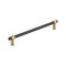 Amerock Mergence 10-1/16 inch 256mm Center-to-Center Matte Black/Champagne Bronze Cabinet Pull BP36981FBCZ - alternate 1