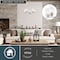 Vaxcel Park Ridge 5-Light Satin Nickel Chandelier, Clear Glass Shade, Pendant Fixture H0314 - alternate 7